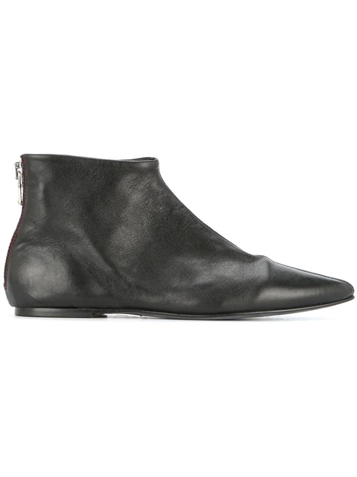 Bassike Pointed Toe Boots - Black