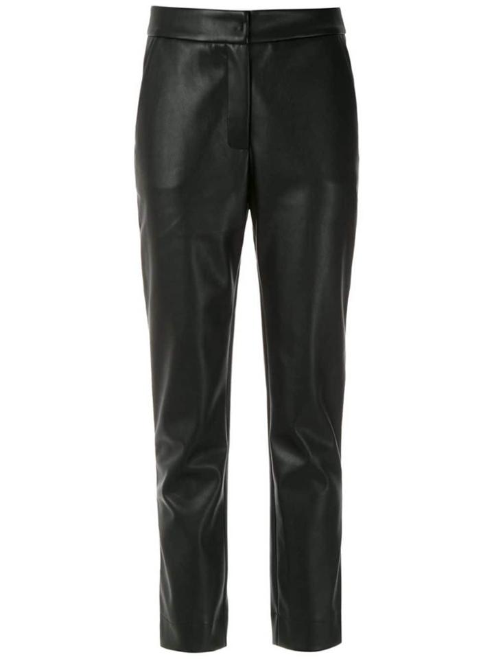 Egrey Patent Straight Pants - Black