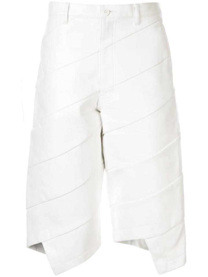 Comme Des Garçons Pre-owned Faux Leather Shorts - White