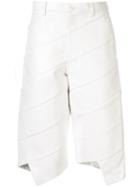 Comme Des Garçons Pre-owned Faux Leather Shorts - White