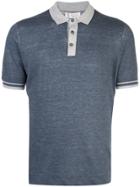 Brunello Cucinelli Fitted Polo Shirt - Blue