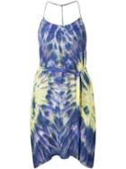 Raquel Allegra Tie Dye Sundress, Women's, Size: 0, Blue, Silk