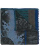 Etro Thick Patterned Scarf - Blue