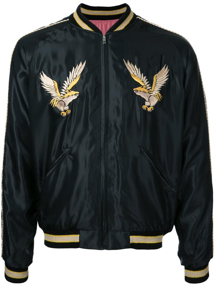 Tailor Toyo Acetate Suka Bomber Jacket - Black