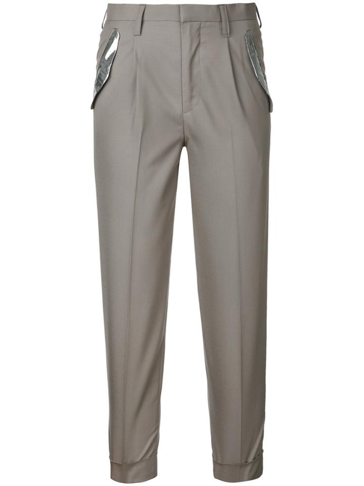 Kolor Cigarette Trousers - Nude & Neutrals