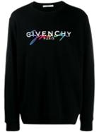 Givenchy Multicoloured Signature Crew Neck Sweater - Black