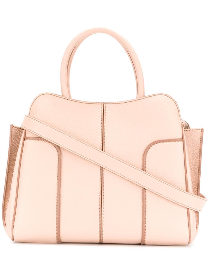 Tod's Top Zip Tote - Pink & Purple