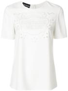 Boutique Moschino Lace Logo T-shirt - White