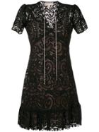Michael Michael Kors Lace Mini Dress - Black