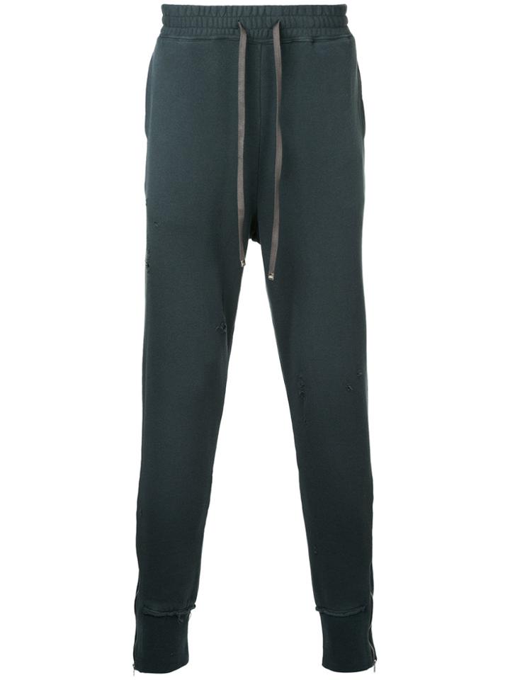 Maison Mihara Yasuhiro Zipped Cuff Track Pants - Green