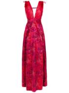À La Garçonne Floral Lace Gown - Pink
