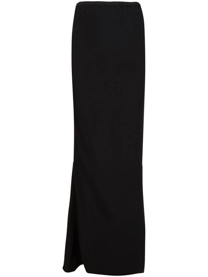 Peter Cohen Long Silk Skirt - Black