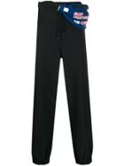 Maison Mihara Yasuhiro Belt Bag Track Trousers - Black