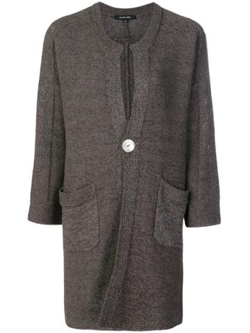 Pas De Calais Long Button Cardigan - Grey