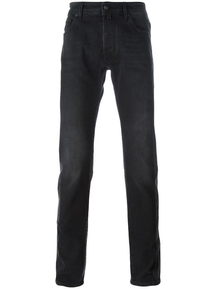 Jacob Cohen Straight-leg Jeans, Men's, Size: 33/34, Black, Cotton/spandex/elastane