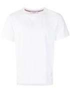 Thom Browne Side Slit Relaxed Fit Short Sleeve Jersey Tee - White