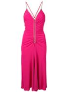 Emilio Pucci Strass Details Gathered Dress - Pink