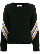 Sandro Paris Manuel Contrasting Sleeves Sweater - Black