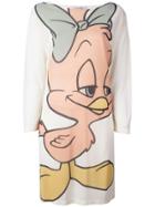 Jc De Castelbajac Vintage Cartoon Tunic Print Dress - White