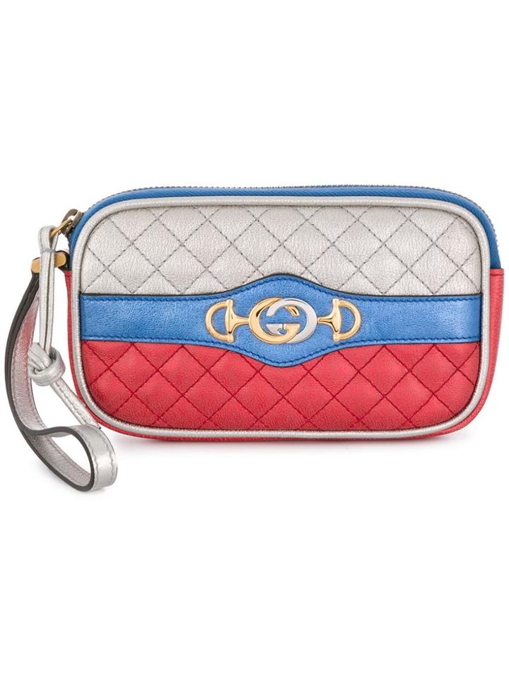 Gucci Logo Wrist Wallet - Red