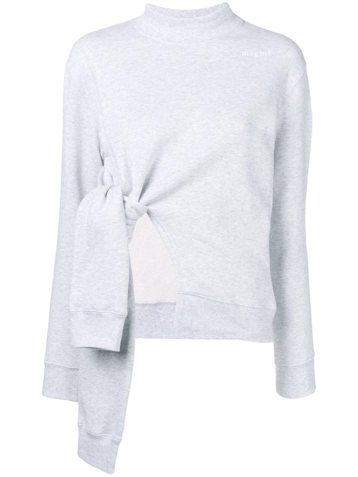 Msgm Deconstructed Sweatshirt - Grey