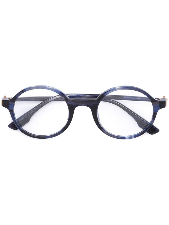 Kiton Round Frame, Blue, Acetate