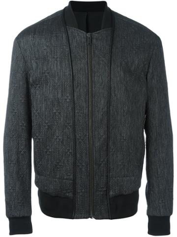 System Homme Quilted Bomber Jacket