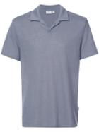 Onia - Shaun Polo Shirt - Men - Linen/flax/polyester - Xl, Grey, Linen/flax/polyester