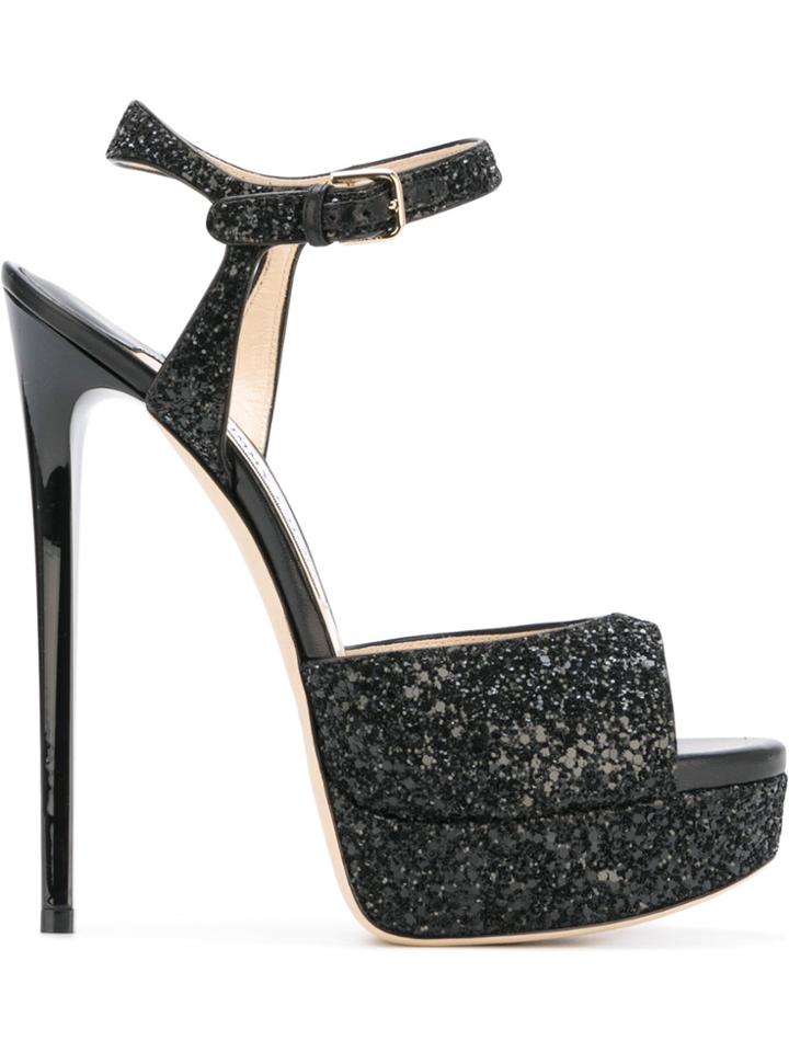 Jimmy Choo Jenna 150 Sandals - Black