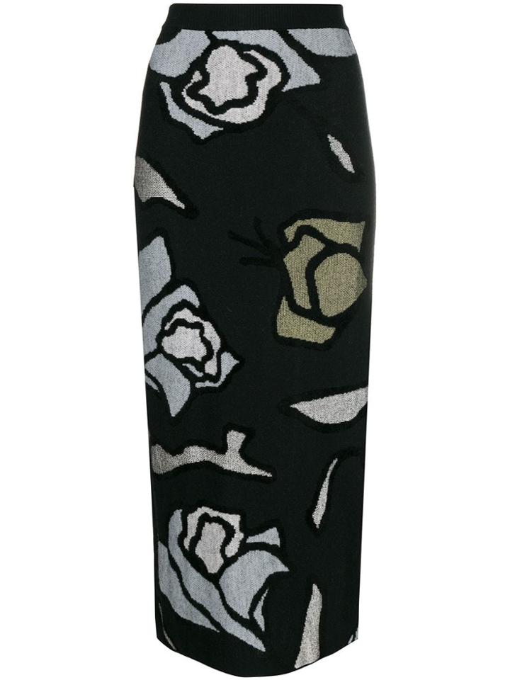 Christian Wijnants Kordi Flower Skirt - Black