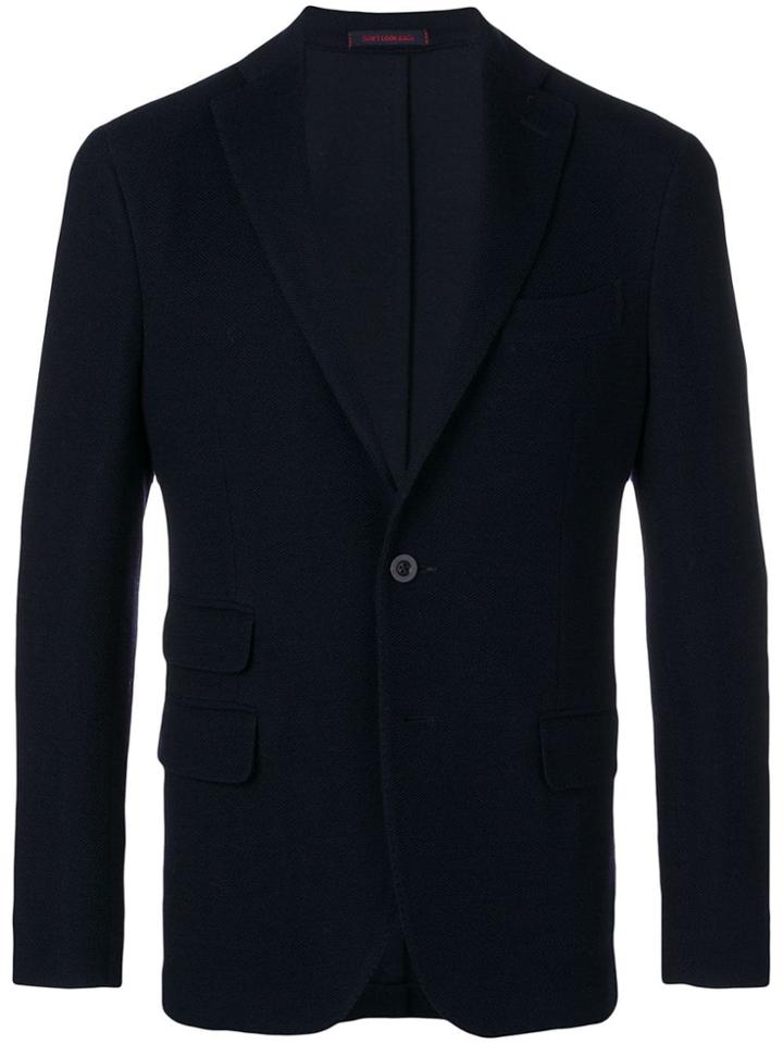 The Gigi Fitted Buttoned Blazer - Blue