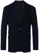 The Gigi Fitted Buttoned Blazer - Blue
