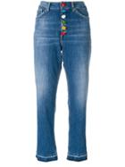 Dondup High-waist Cropped Jeans - Blue