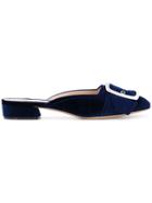 Casadei Slip On Buckle Mules - Blue