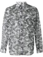 Comme Des Garçons Homme Plus Camouflage Print Sheer Shirt - Green