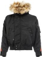 Y / Project Furry Collar Padded Jacket - Black