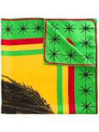 Palm Angels 'rastafarian Skull Foulard' Scarf, Men's, Silk