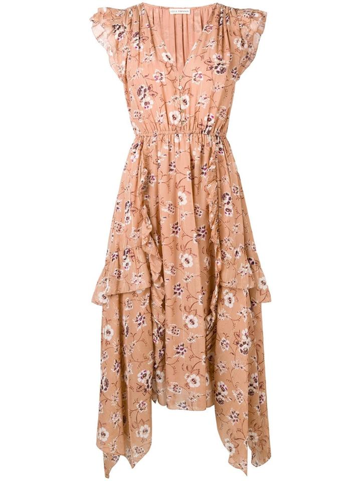 Ulla Johnson Floral Print Dress - Neutrals
