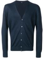 Fay V-neck Cardigan - Blue