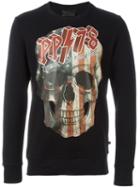 Philipp Plein Long Time Sweatshirt, Men's, Size: L, Black, Cotton