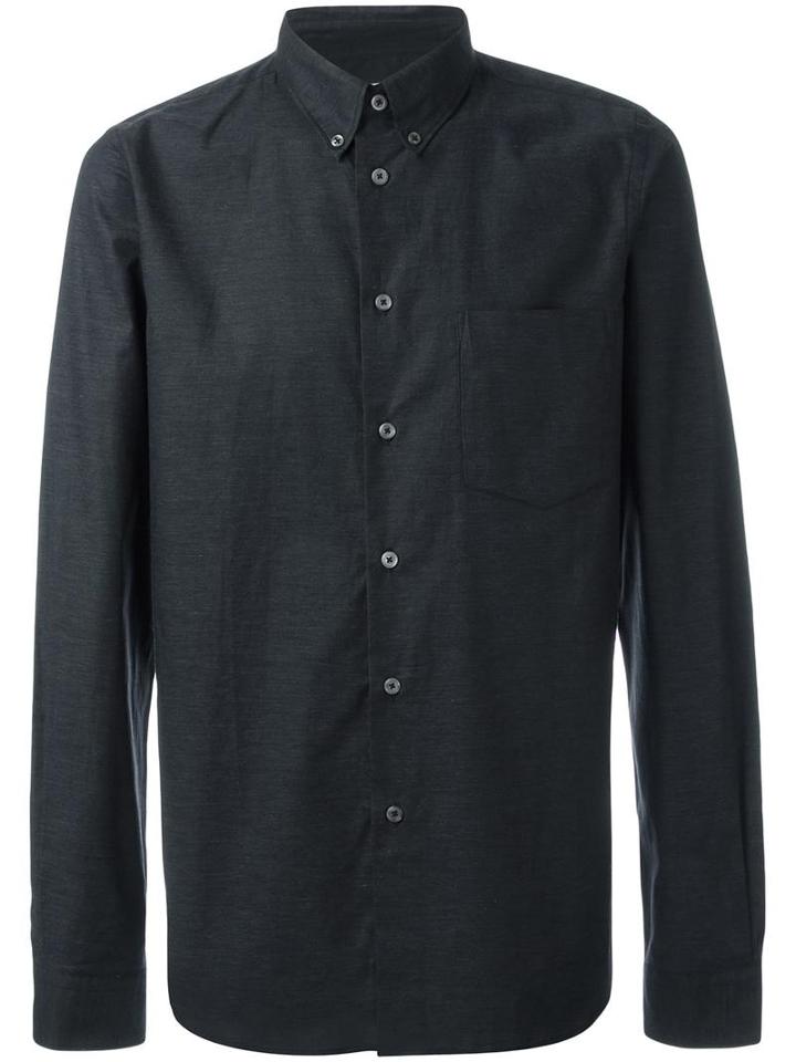 Ps By Paul Smith Chest Pocket Shirt, Men's, Size: Large, Grey, Cotton