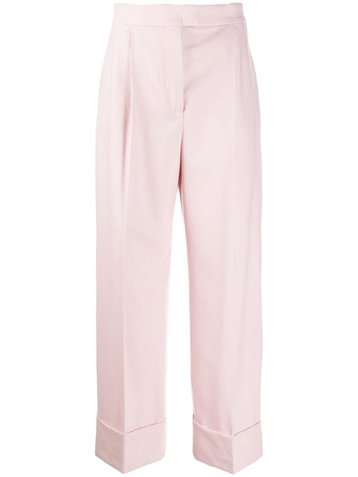 Alberta Ferretti High-waisted Palazzo Trousers - Pink