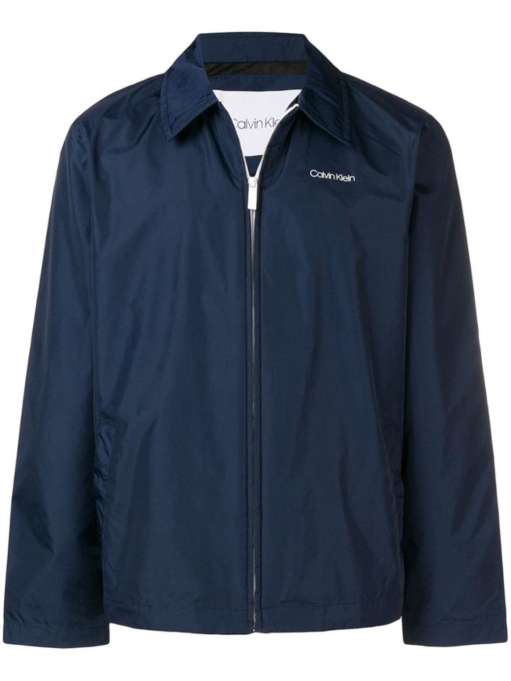 Calvin Klein Zipped Shirt Jacket - Blue