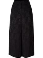 Etro Floral Jacquard Culottes, Women's, Size: 38, Black, Silk/viscose