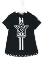 Moncler Kids - Star Patch T-shirt - Kids - Cotton/spandex/elastane - 5 Yrs, Toddler Girl's, Blue