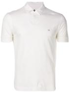 Cp Company Logo Print Polo Shirt - White