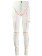 Heron Preston Contrast Stitched Ctnmb Leggings - White