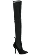 Fendi Thigh-high Sock Boots - Black