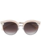 Jimmy Choo Eyewear - Round Sunglasses - Unisex - Metal (other) - One Size, Nude/neutrals, Metal (other)