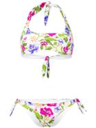 Mc2 Saint Barth Floral Print Bikini - White